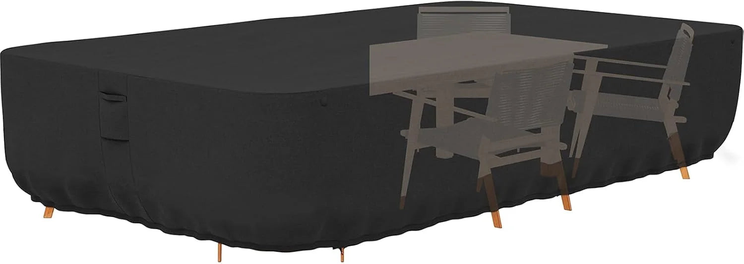Tuyeho 124x84 Heavy Duty 900D Outdoor Patio Furniture Set Cover Waterproof - Image 4