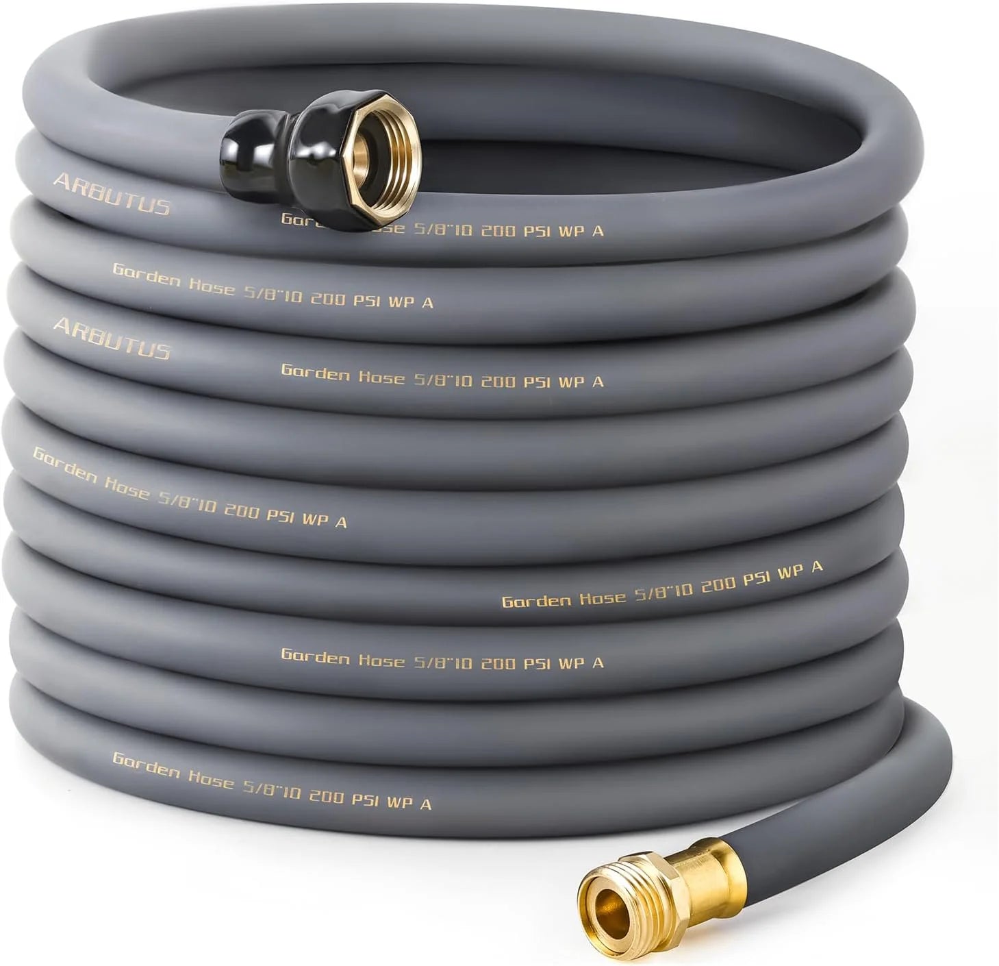 Garden Hose 5/8 x 100ft, Brass Rubber Heavy Duty Water Hose 600 PSI Burst Pressure bifanuoyard - Image 3