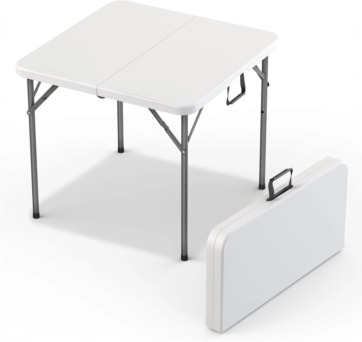 Our Modern Space 8 Feet Foldable Table with Built in Handle & Steel Legs, Heavy Duty Portable bifanuoyard - Image 7